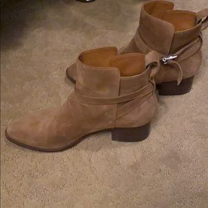 Rag & Bone tan suede booties
